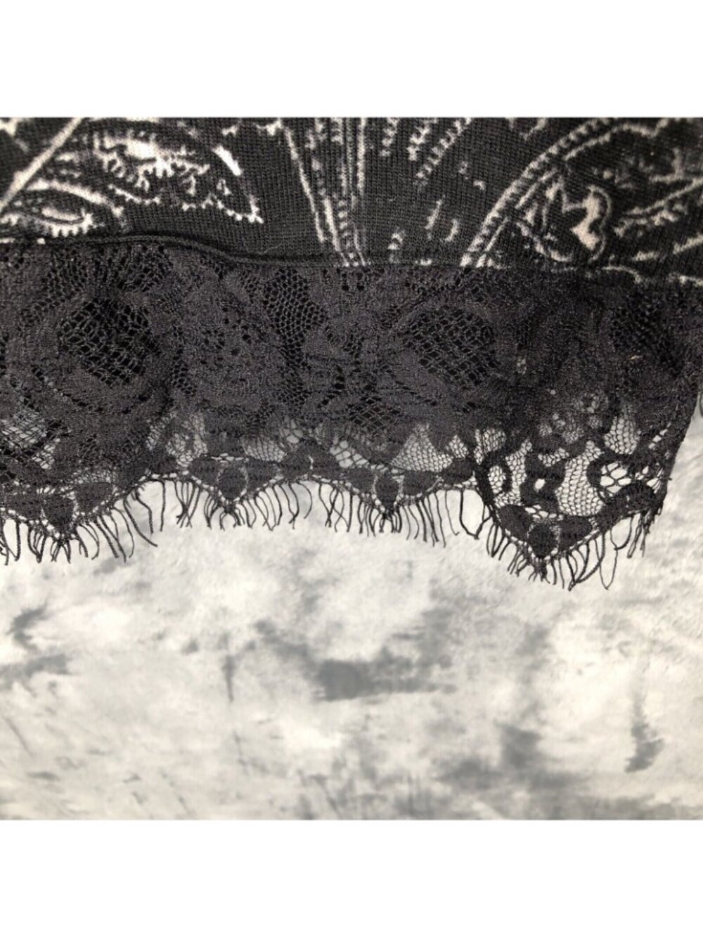 Db 1962 Woman's Shirt Ladies Blouse With Fringe Details Size Large - Picture 3 of 8